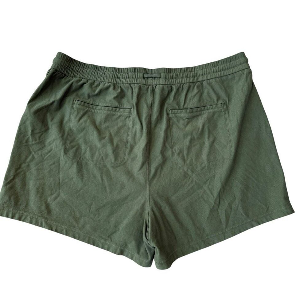 Athleta cotton drawstring green shorts size 3X - Picture 2 of 7